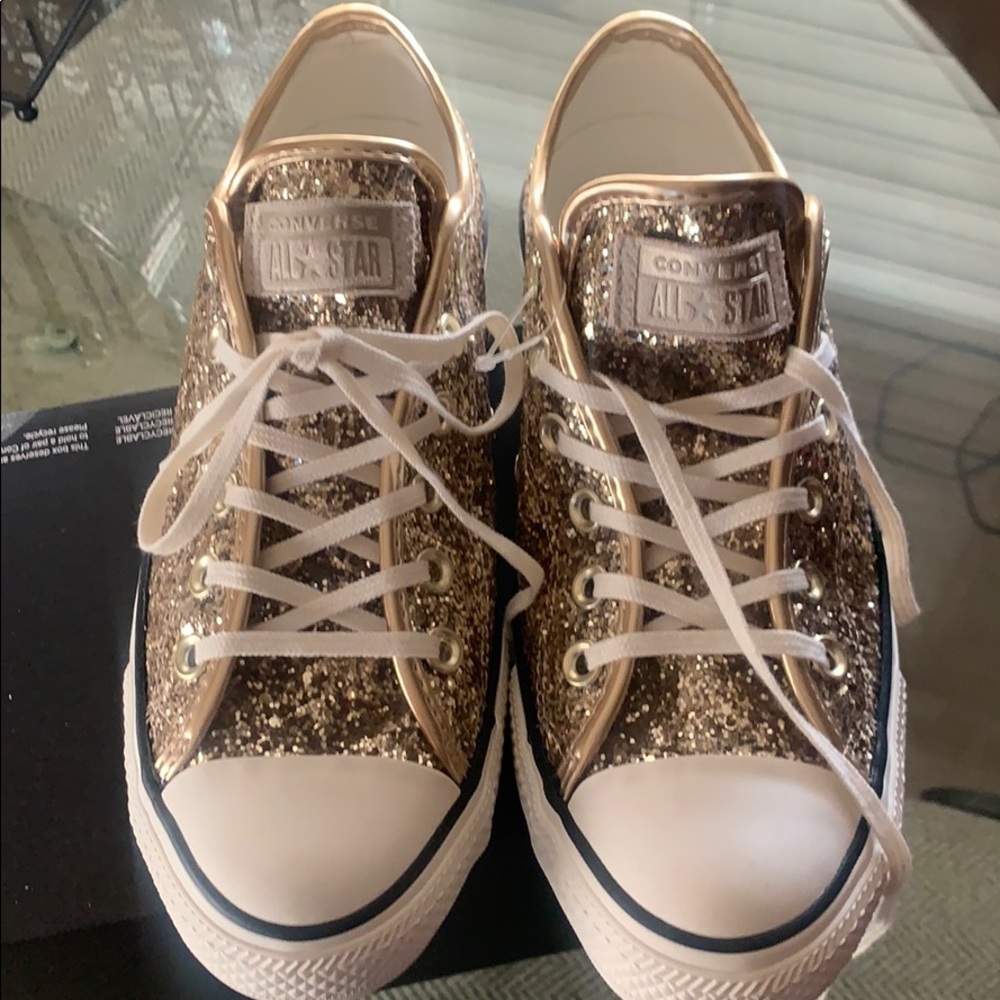 Gold Glitter Converse ALLSTAR